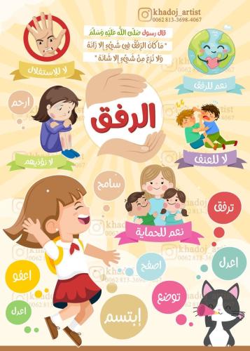 اذاعة مدرسية عن رفق