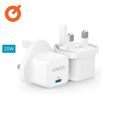 شاحن أنكر PD بقوة 20W- أبيض