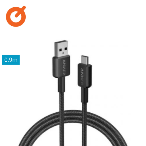 كابل أنكر 322 USB-A إلى USB-C 1.8 متر/6 قدم أسود