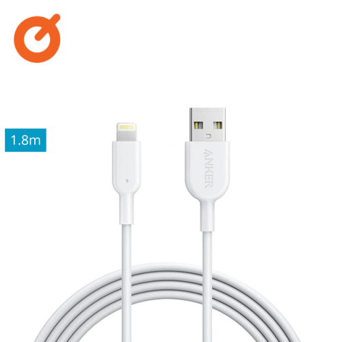 كيبل ايفون usb من أنكر بطول 1.80سم