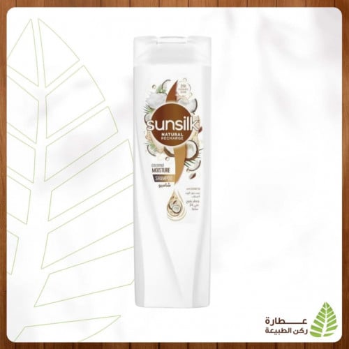 شامبو ناتشورال ريشارج المرطب من صانسيلك، بزيت جوز الهند، 400 مل