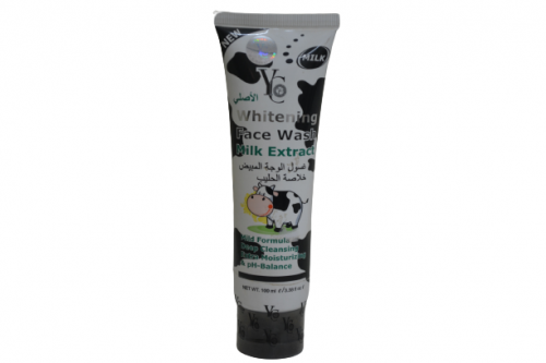 غسول الوجه المبيض بخلاصة الحليب