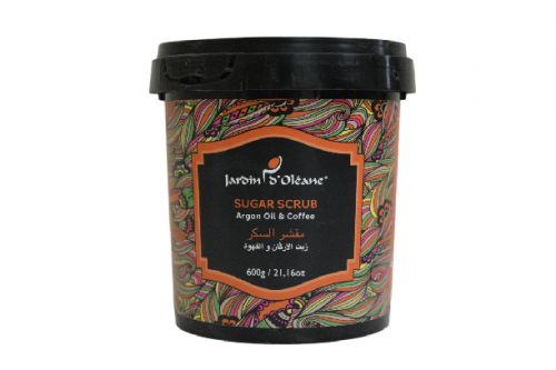 مقشر السكر بزيت الأركان والقهوة 600 مل