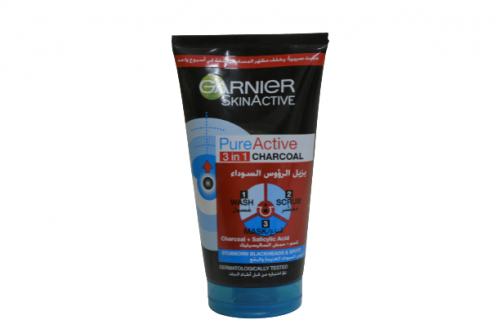 سكن اكتف 3في1 يزيل الرؤوس السوداء 150 مل