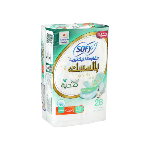سوفي فوط صحية - مضادة للبكتيريا بالمسك 28 ' حبة