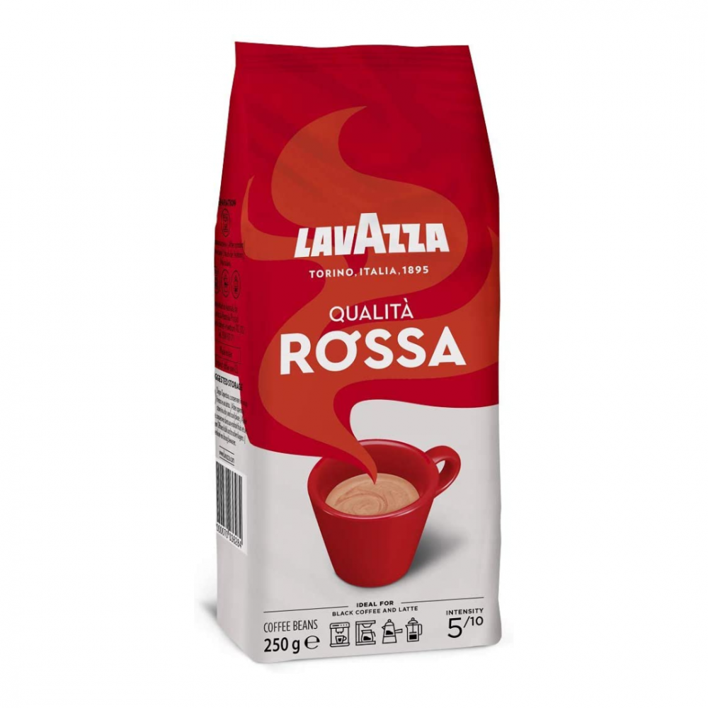 حبوب قهوة لافازا كواليتا روسا 250جم