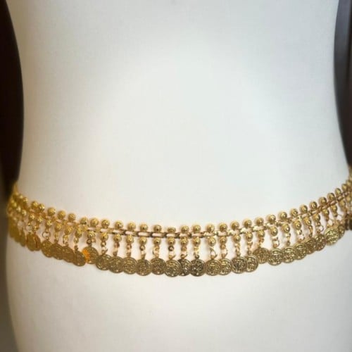 حزام نسائي جنيهات ذهبي