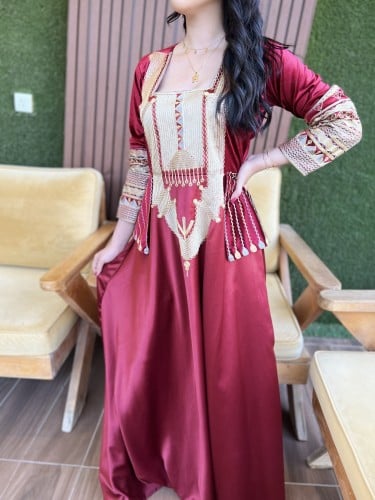 جلابيه تراثيه مخمل عودي