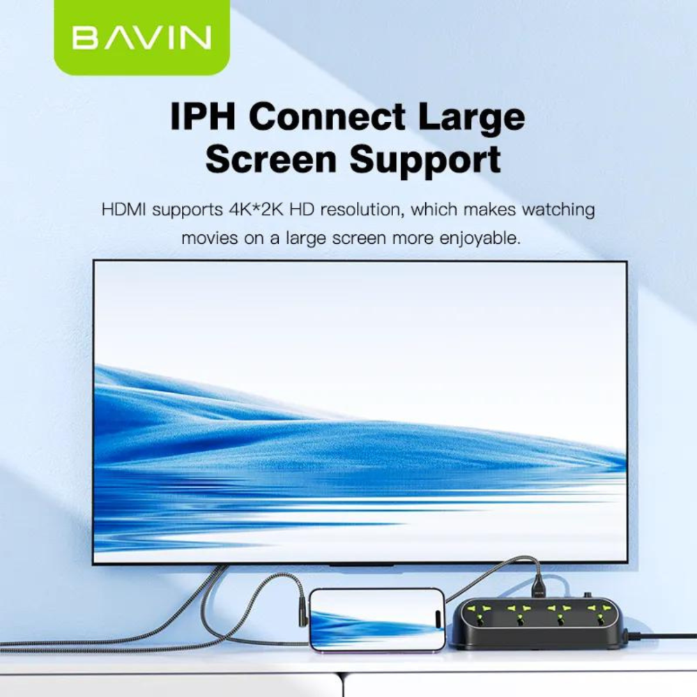 كيبل HDMI يعكس شاشة الجوال الى التلفزين