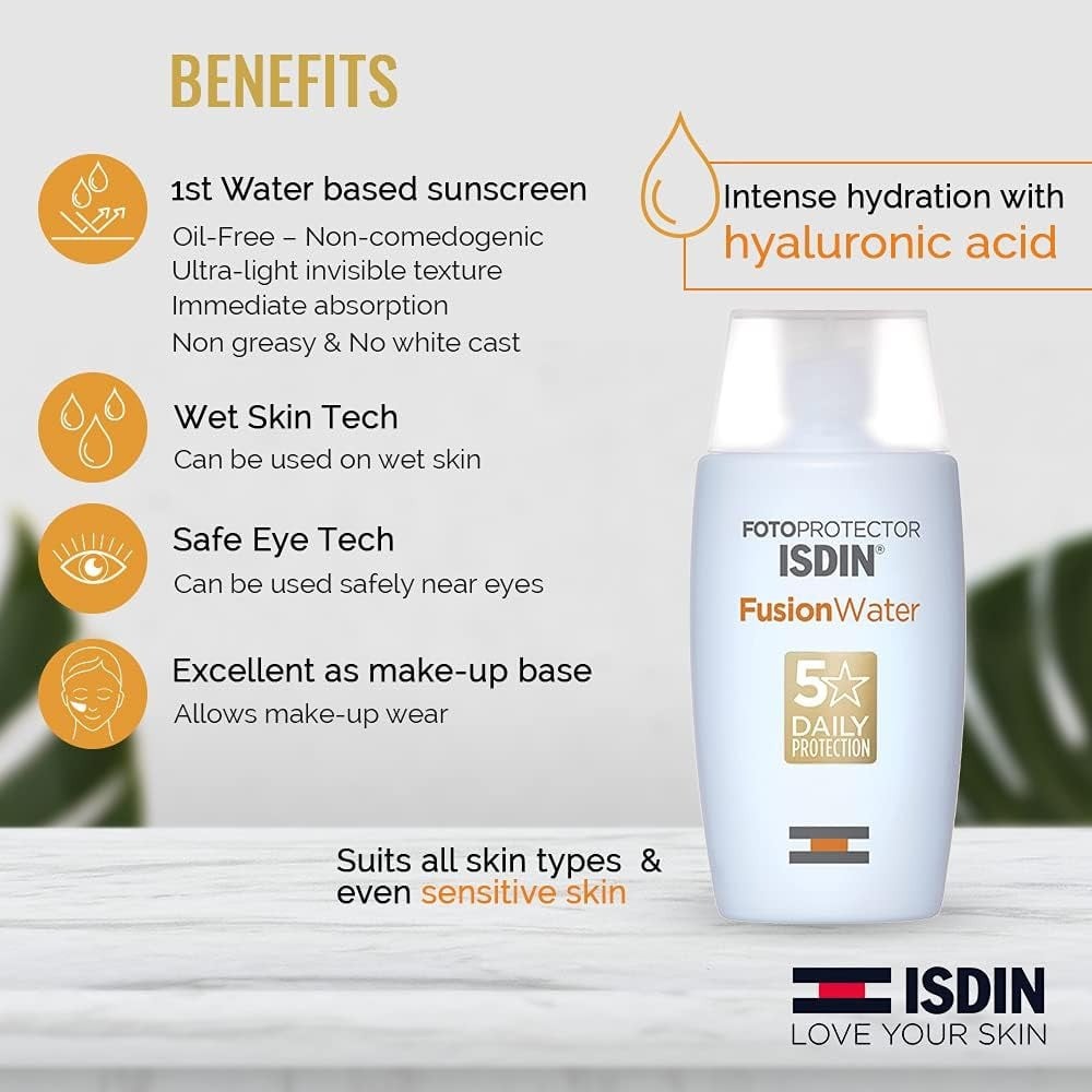 اسدن فوتوبروتكتر واقي شمس مائي بعامل حماية SPF50 - 50 مل