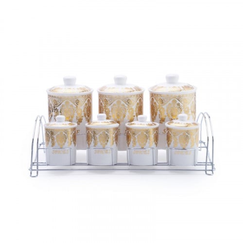 طقم علب بهارات 7 علب