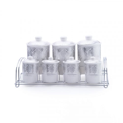 طقم علب بهارات 7 علب