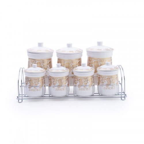 طقم علب بهارات 7 علب