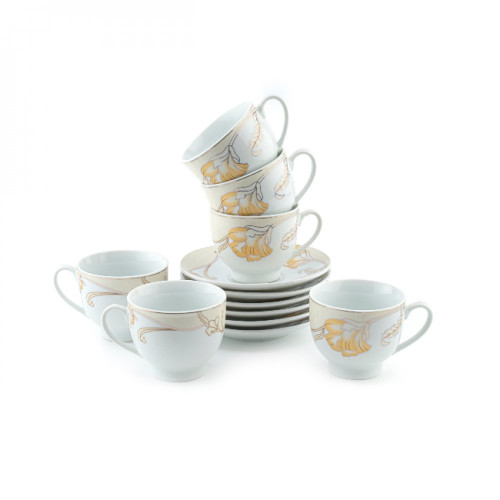 طقم 6 أكواب شاي بورسلين