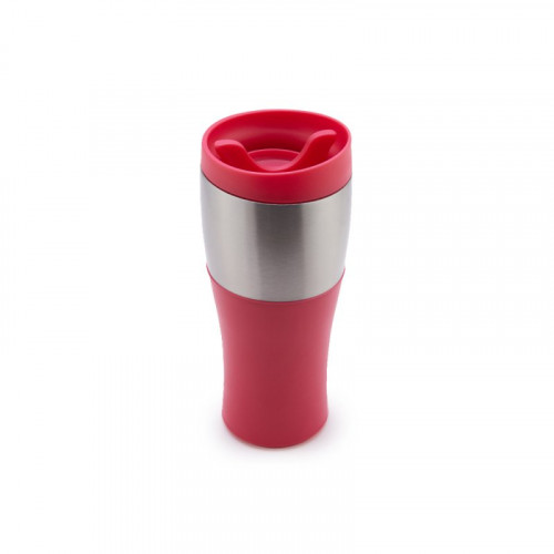 كوب حراري أستيل 450 مل وردي