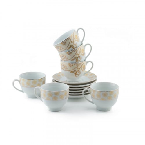 طقم 6 أكواب شاي بورسلين