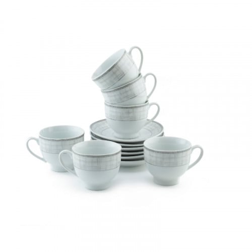 طقم 6 أكواب شاي بورسلين