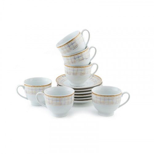 طقم 6 أكواب شاي بورسلين