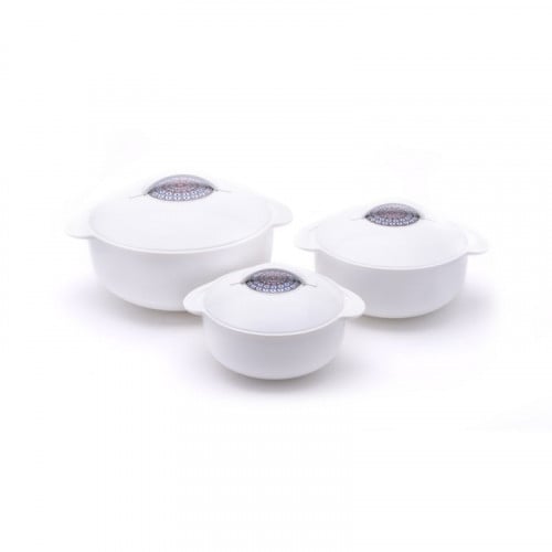 طقم حافظات طعام LEO أبيض