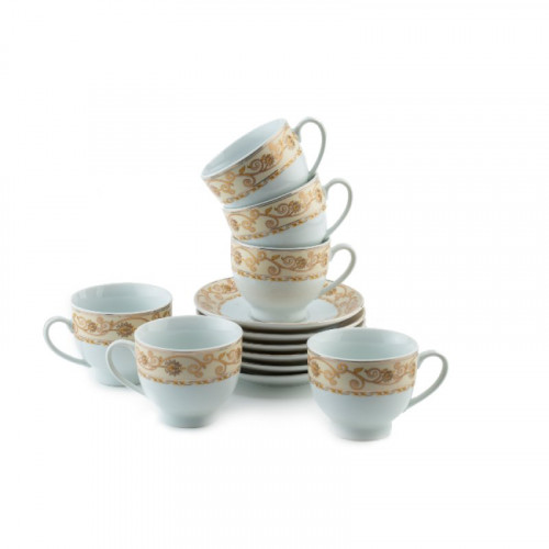 طقم 6 أكواب شاي بورسلين