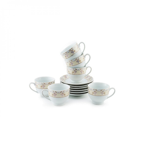 طقم 6 أكواب شاي بورسلين