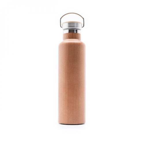 مق استيل خشبي سادة 700 مل