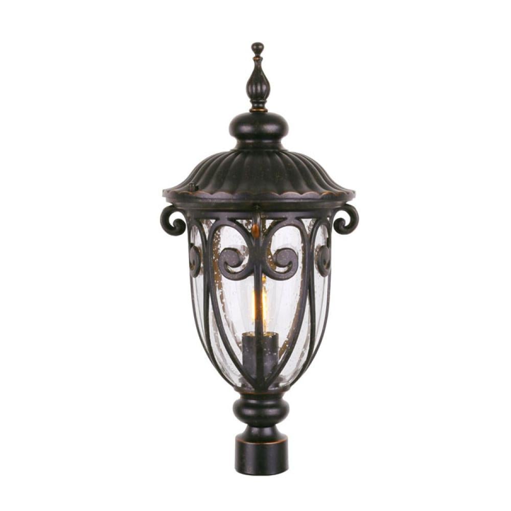 Small Outdoor Wall Stand, Forger Bronze and Dark Gold with Clear Glass, ST0519-M