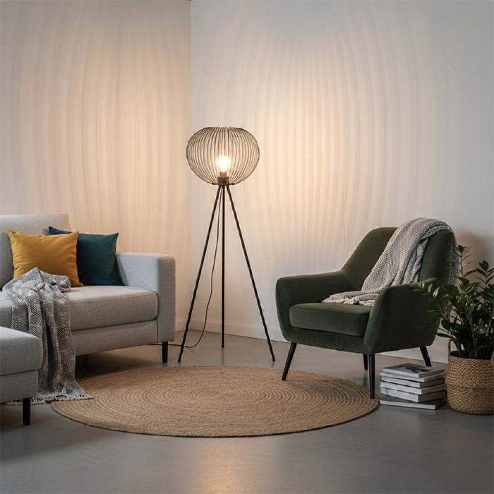 Black Floor Lamp Stand 40cm – F81030/400-BK - Siera Light - Where