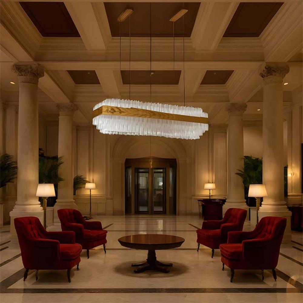 ثريا ماجنوليا مستطيل 110سم ليد XQ-006