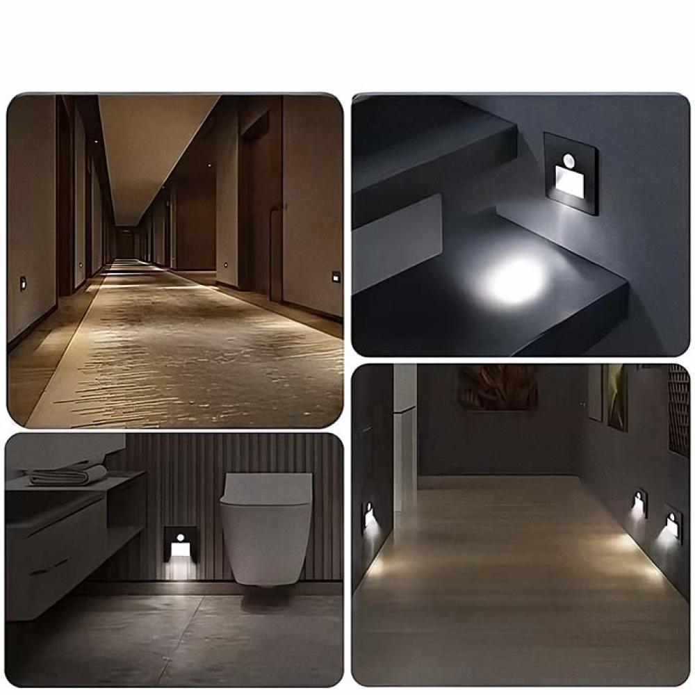 سبوت مربع درج مربع ديكوري أبيض 3 وات E5055