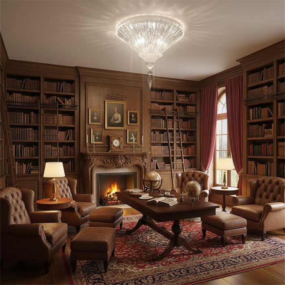 Crystal Ceiling Flush Light – Model 9032