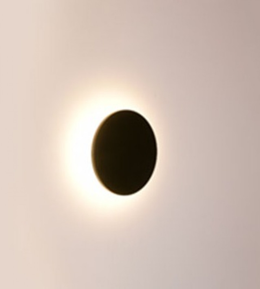 Wall light eclipse, IP20, black, Epistar LED, warm light, LWA01