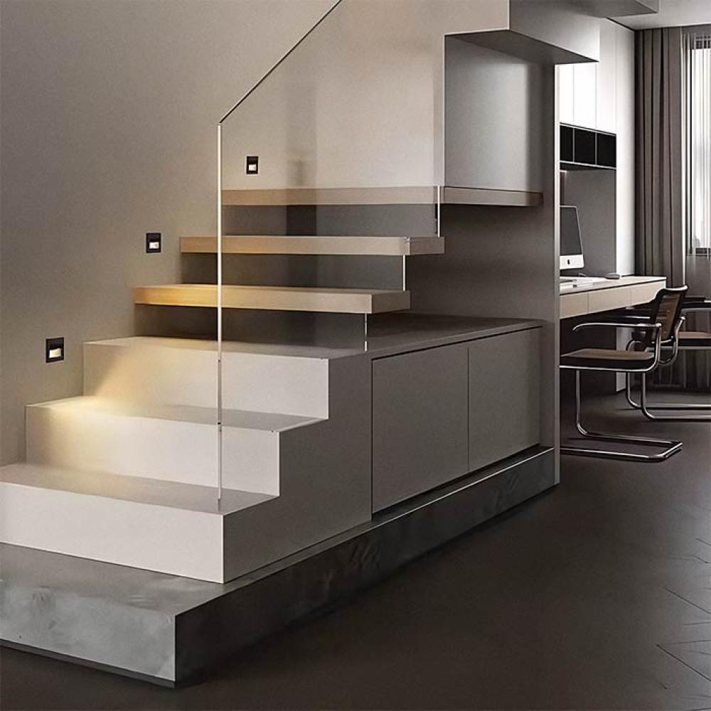 سبوت مربع درج مربع ديكوري أبيض 3 وات E5055