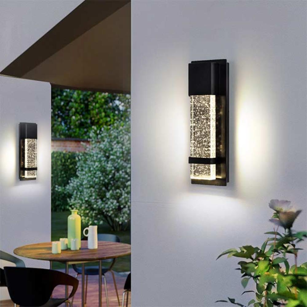 جداري اجوا أسود وزجاج طولي  35 سم 0395