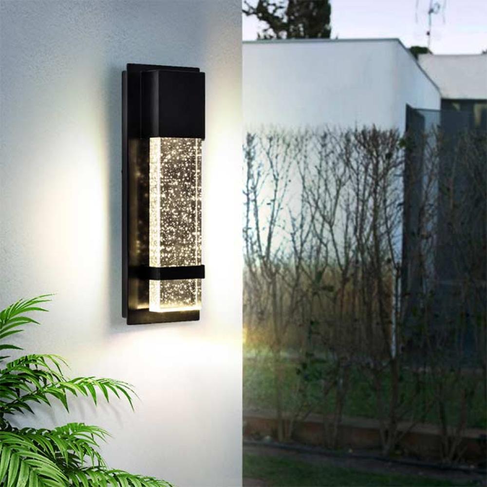 جداري اجوا أسود وزجاج طولي  35 سم 0395