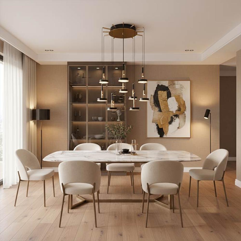 ثريا ليد أسود وذهبي CP00