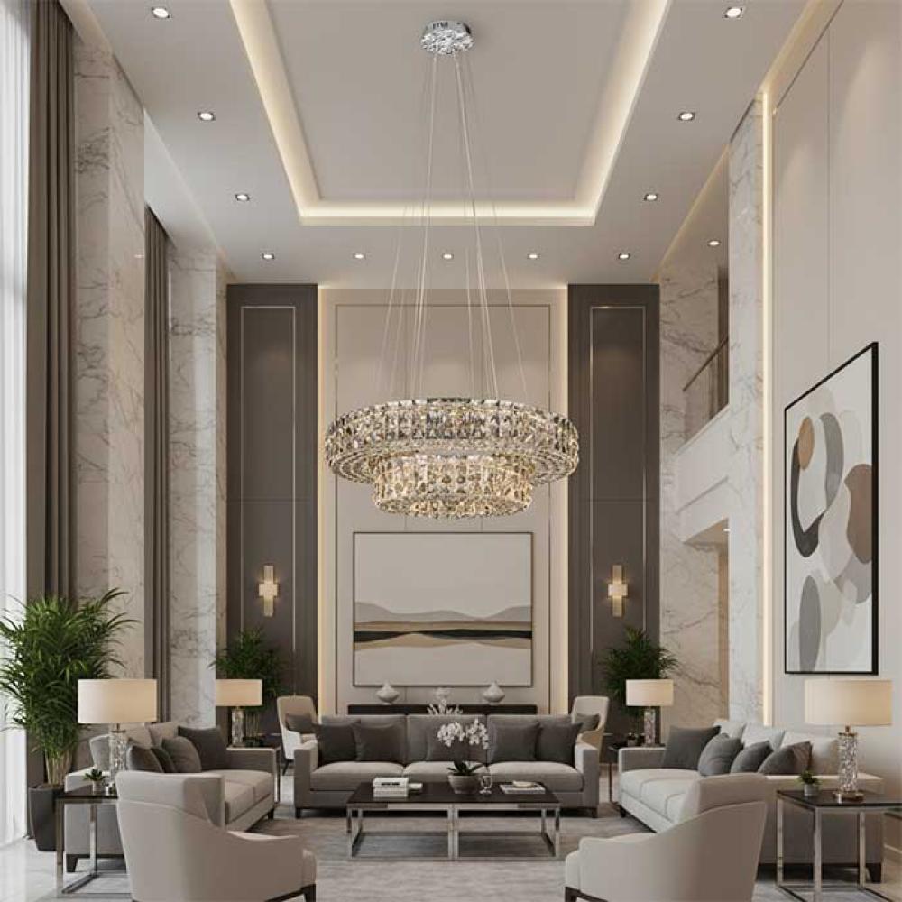 ثريا دايموند دورين كريستال وكروم  9515
