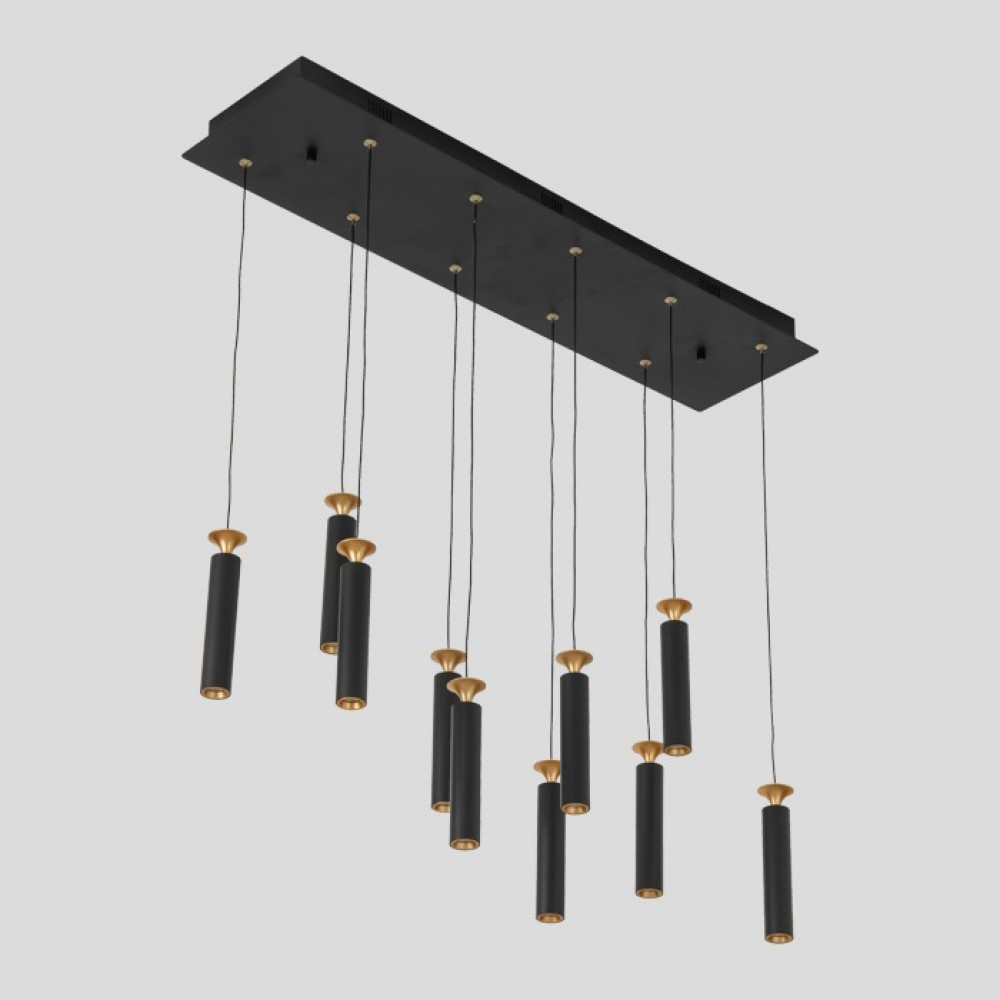 Tiebo Black Pendant With Gold Line- 883