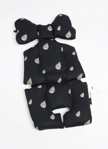 وسادة مقعد عربة الطفل (قطرة مطر) من النسيج العضوي تسمح بالتنفس ،نسيج شبكي