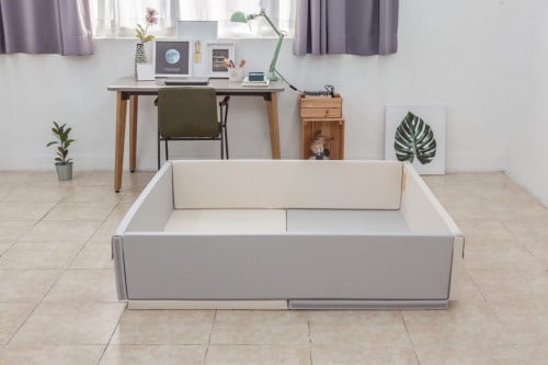 محبس اللعب (رمادي) أمن يمتص الصدمات