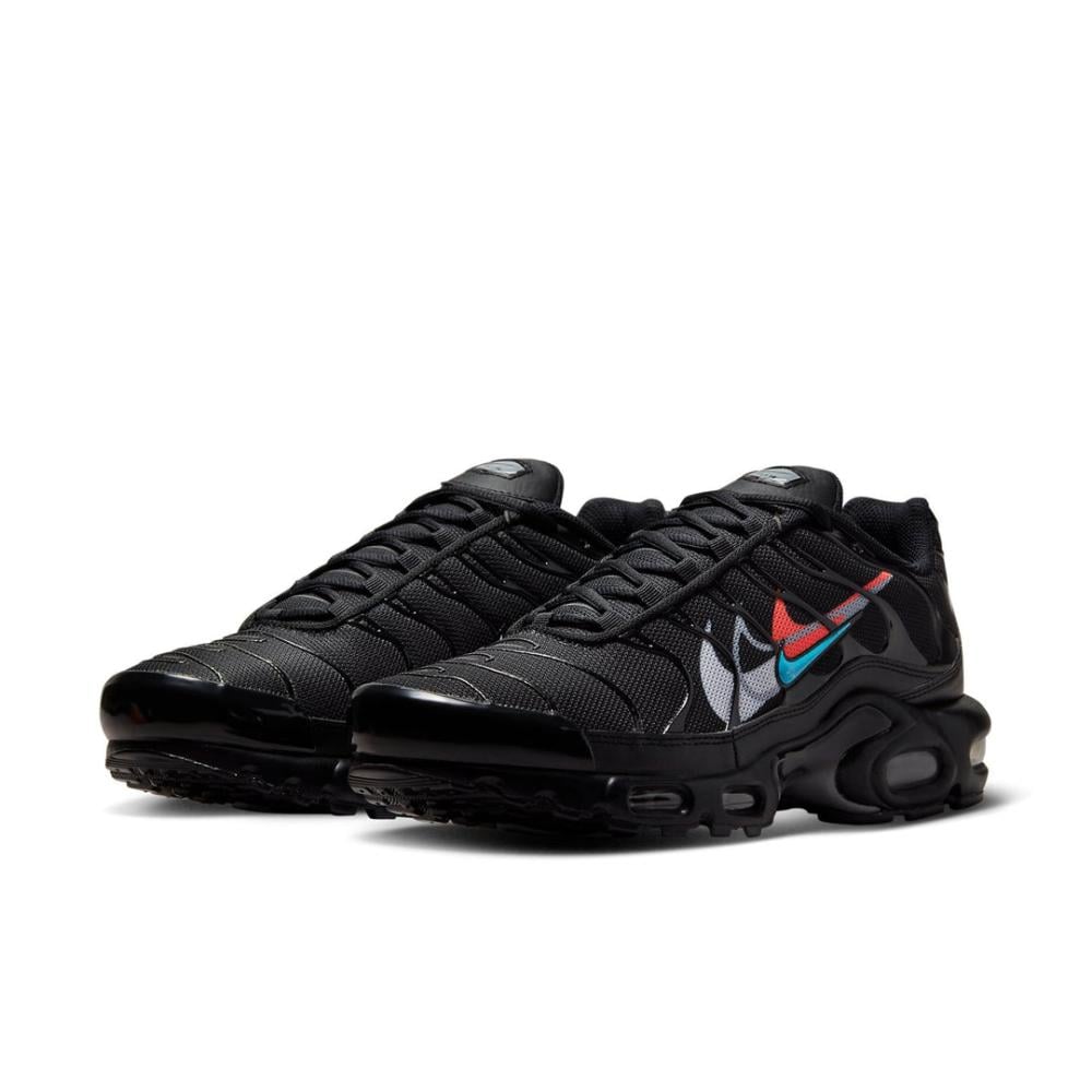 Nike Air Max Plus 'Multi Swoosh - Black Bright Crimson').