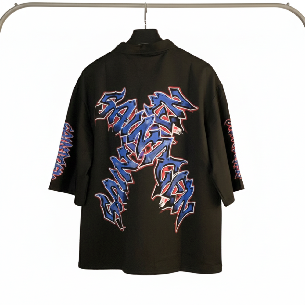 (قميص سانتجين "الفن ليس جريمة" بسحاب علوي)