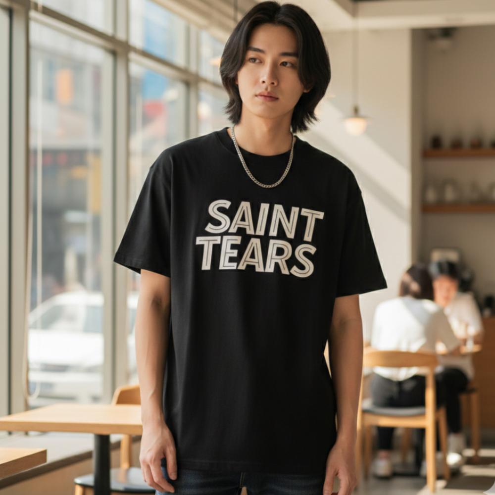 تيشيرت "SAINT TEARS" - إصدار أزهار الكرز (Oversized Edition)