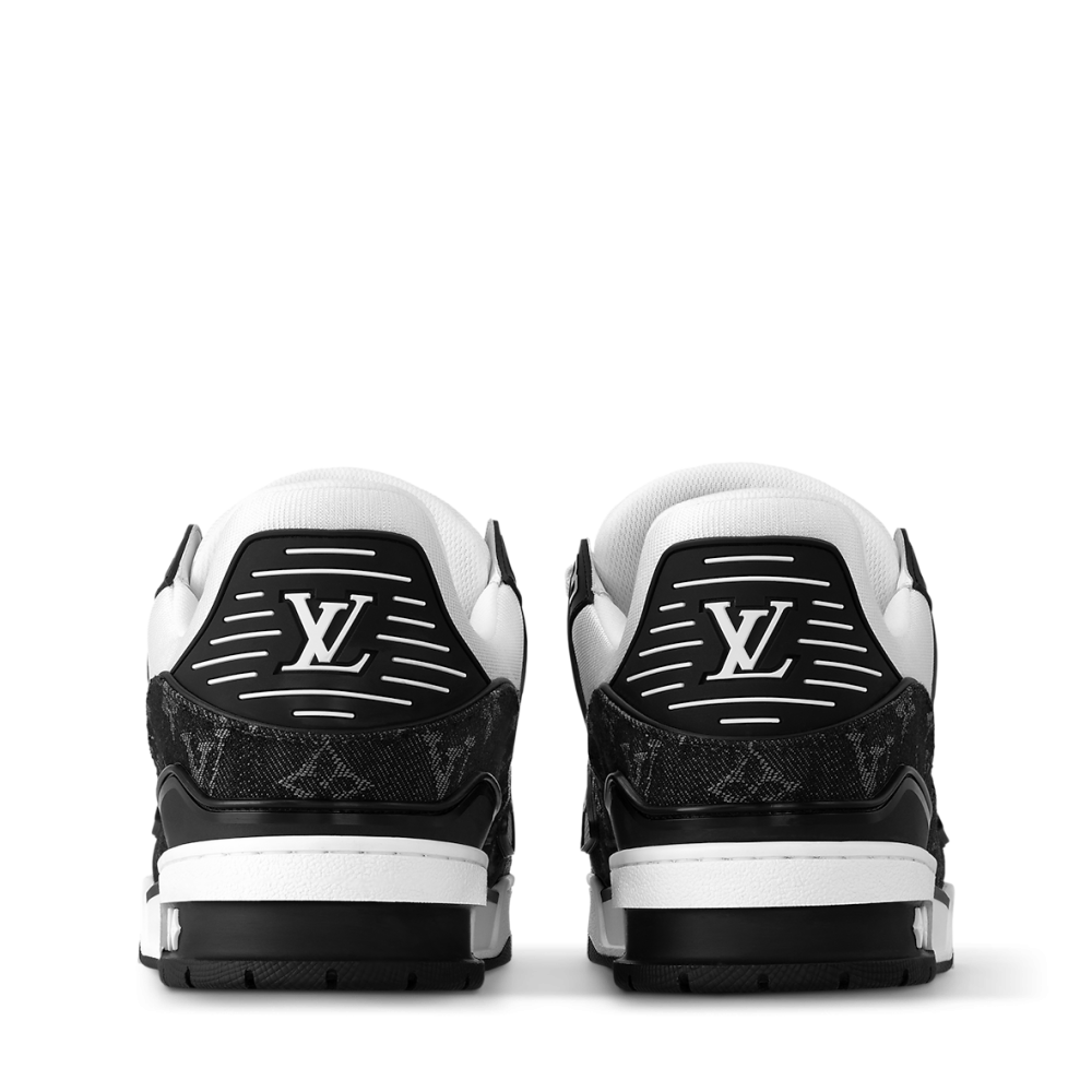 Louis Vuitton Trainer Sneaker (Black White Monogram)