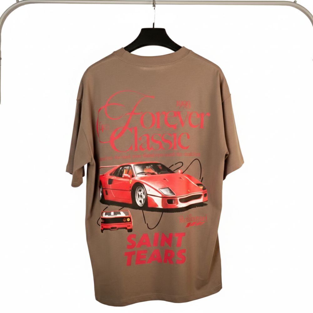 ‏Forever Classic "Saint Tears" Oversized Tee ( تيشيرت "سانت تيرز" كلاسيك أوفراسايز)