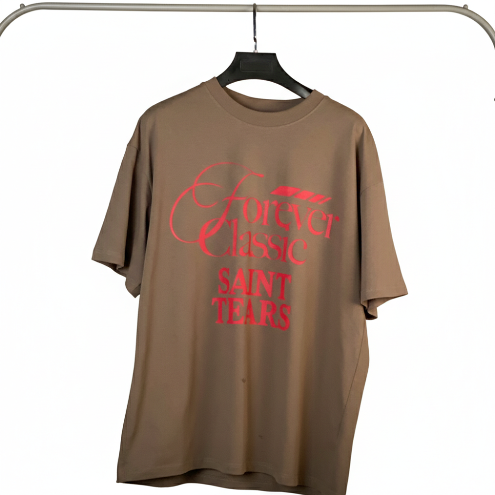 ‏Forever Classic "Saint Tears" Oversized Tee ( تيشيرت "سانت تيرز" كلاسيك أوفراسايز)