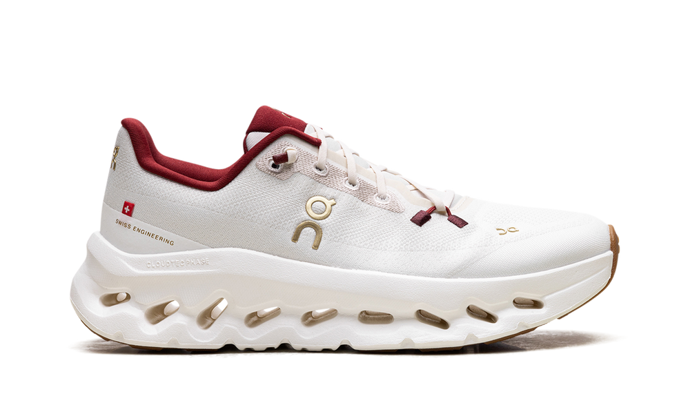 حذاء On Cloudtilt - إصدار White/Burgundy الرياضي