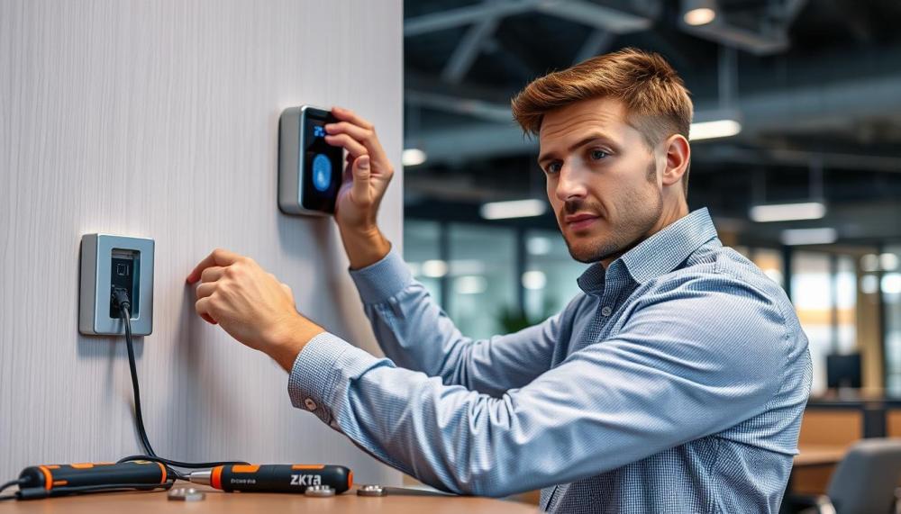 كيفية تركيب أجهزة بصمة ZKTeco