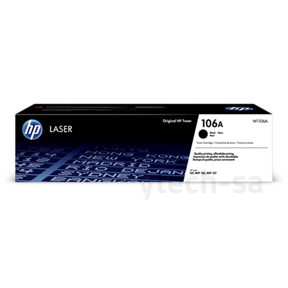حبر طابعة ليزر  106A أسود HP 106A  Laser Black Toner