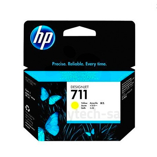 حبر طابعة 711 أصفر HP 711 DesignJet Yellow Toner